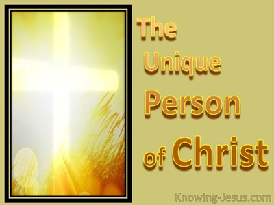 The Unique Person of Christ (devotional)10-15 (orange)